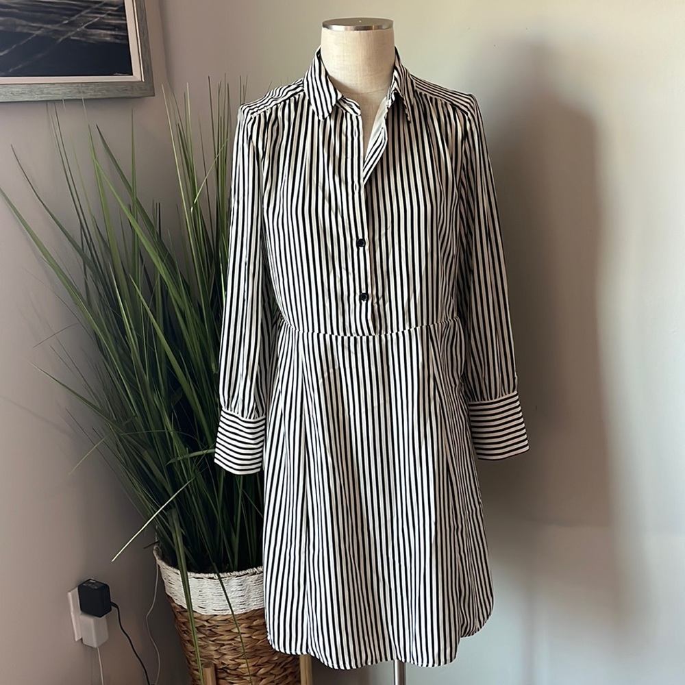 H&M Size Medium Pinstriped dress